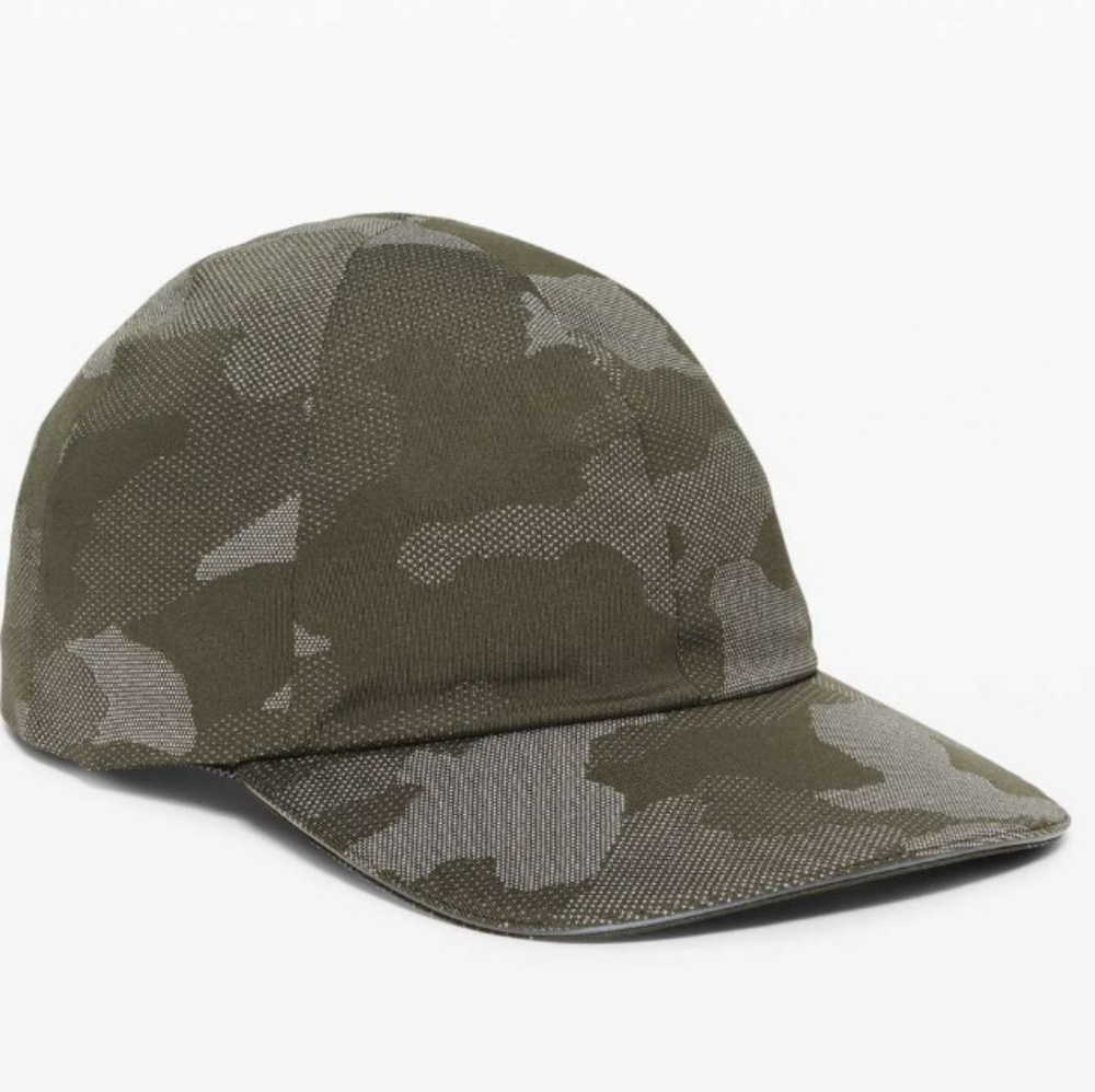 Lululemon Dark Olive Green Camo Fast Free Running cap